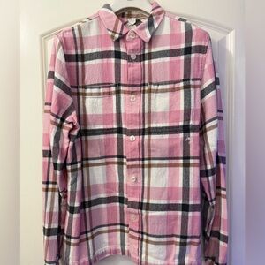River Island Pink Plaid Kids Shirt